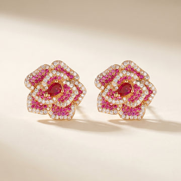 Fleur Rouge Earrings