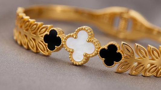 Noir Fleur Cuff