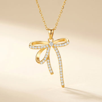 Crystal Ribbon Necklace