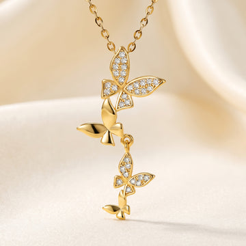 Butterfly Cascade Necklace