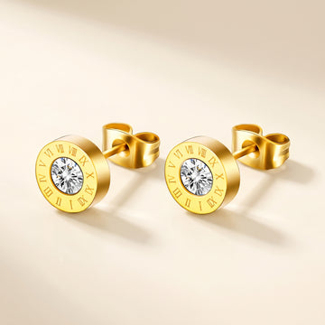 Roman Crystal Stud Earrings