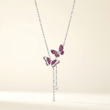 Papillon Drop Necklace