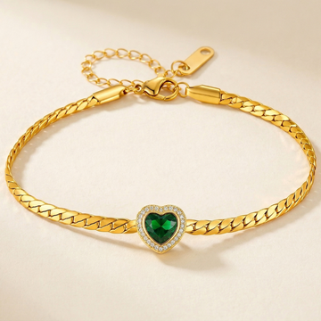 Verde Heart Bracelet