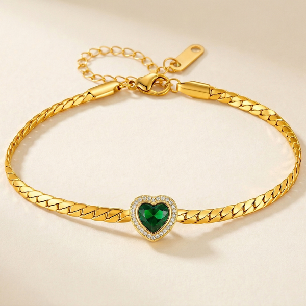 Verde Heart Bracelet