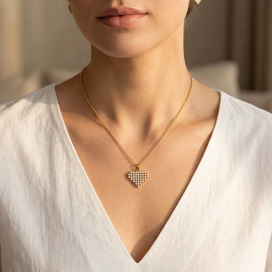 Crystal Heart Necklace